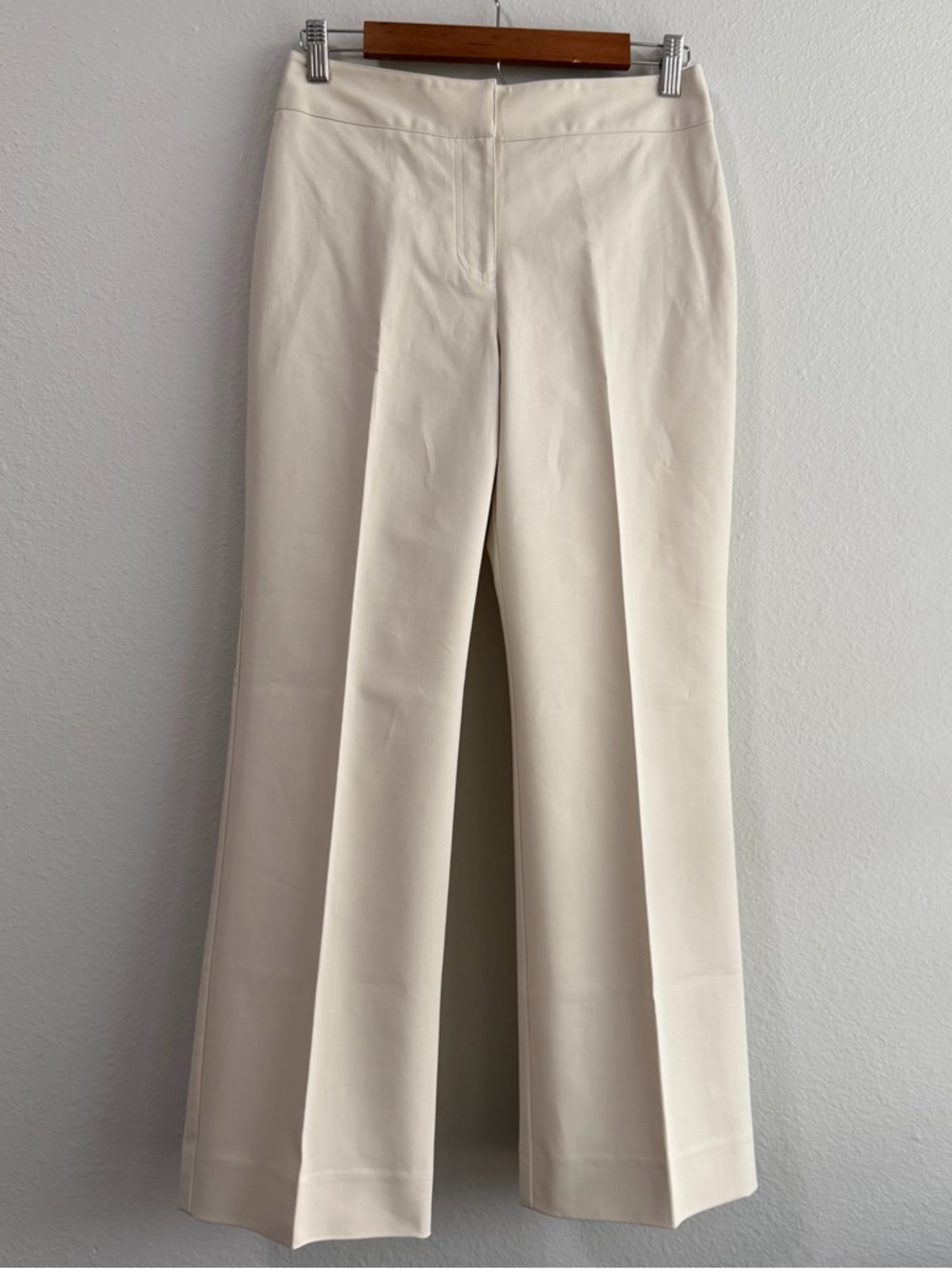 Chico’s Staten Rochelle Trousers Pant Chino Size 0 Small Cream Career Office G
